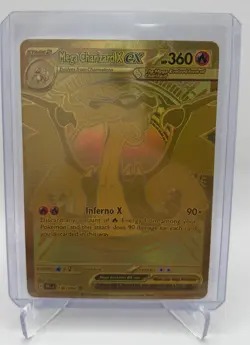 Pokemon TCG Mega Charizard EX Gold Phantasmal FlamesUltra Rare 130/094 M/NM - Image 1