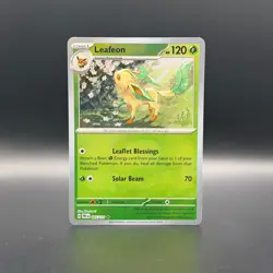 Leafeon (Master Ball Pattern) 005/131 Sv: Prismatic Evolutions Holo Pokemon TCG - Image 1