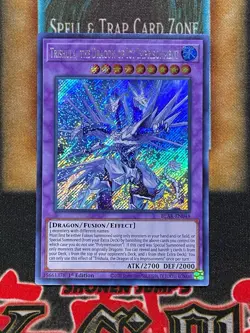 Yugioh Trishula, The Dragon Of Icy Imprisonment BLAR-EN048 Secret Rare 1st Ed NM - Image 1