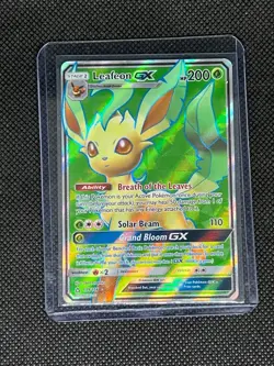 Pokemon TCG Leafeon GX Ultra Prism Holo Card 139/156 Full Art Ultra Rare - Image 1