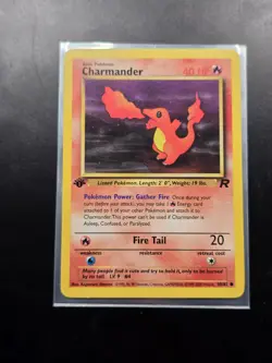 Team Rocket Charmander 1st edition 50/82 Pokemon Card Non Holo Common - Image 1