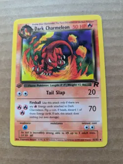 LP Dark Charmeleon Team Rocket 1st Edition Uncommon POKEMON CARD VINTAGE WOTC - Image 1