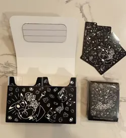 Pokemon TCG: Pikachu Comic-Style Double Deck Box + card sleeves bundle - Image 1