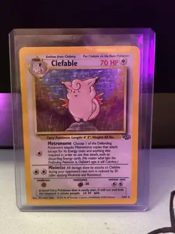 Pokemon TCG Clefable Holo Unlimited Rare Card Jungle Base Set 1/64 - Image 1