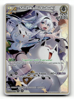 hololive OFFICIAL CARD GAME Shirakami Fubuki (RR) hBP02-013 - Quintet Spectrum - Image 1