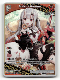 hololive OFFICIAL CARD GAME Nakiri Ayame (RR) hBP02-034 - Quintet Spectrum - Image 1