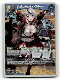 hololive OFFICIAL CARD GAME Sakamata Chloe (RR) hBP02-040 - Quintet Spectrum - Image 1