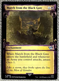 MTG March from the Black Gate 545 Showcase Scrolls The Lord of the Rings MTG - Image 1