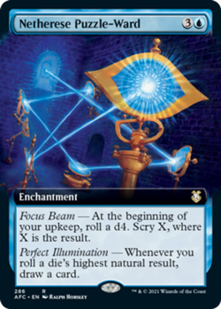 1x Netherese Puzzle-Ward - Extended Art - Commander: Adventures In The Forgotten - Image 1