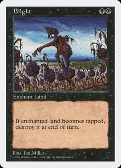 5th Edition Blight MTG Magic the Gathering NM - Image 1