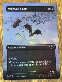 MTG Lord of the Rings, Mirkwood Bats - Borderless Foil - Image 1