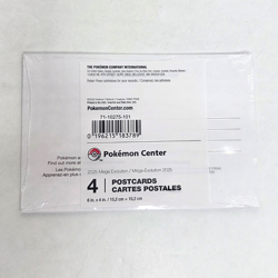 Pokemon Center Exclusive Mega Evolutions Postcards Set of 4 Pokemon - NEW - Image 2