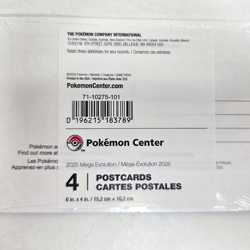 Pokemon Center Exclusive Mega Evolutions Postcards Set of 4 Pokemon - NEW - Image 3