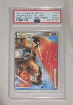 2011 POKEMON WORLD CHAMPIONSHIPS THE TRUTH SUICUNE & ENTEI LEGEND PSA 9 OC POP 1 - Image 3