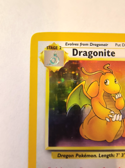 SEE VIDEO - Pokemon Dragonite Holo Rare 4/62 Unlimited Fossil, LP Condition - Image 3