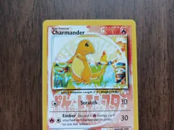 "Pokemon Red Charizard" Charmander 46/102 Base Set - NM - Sun Bleached - Image 2
