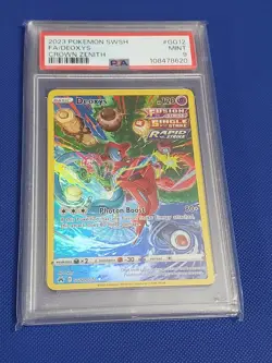 🔥 2023 Deoxys GG12/GG70 Full Art Pokemon SWSH Crown Zenith PSA 9 - Image 1