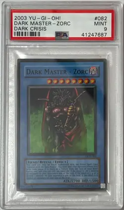 2003 Yu-Gi-Oh! PSA 9 MINT 'Dark Master - Zorc' DCR-082~SUPER RARE~ - Image 1