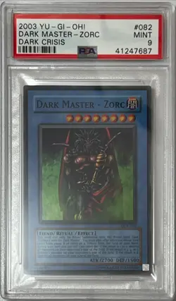 2003 Yu-Gi-Oh! PSA 9 MINT 'Dark Master - Zorc' DCR-082~SUPER RARE~ - Image 2