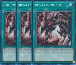 3x Yu-Gi-Oh! Red-Eyes Insight RA03-EN097 Prismatic Collector's Rare Playset - Image 1