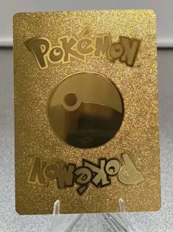 Pokemon Mega Ancient Tyranitar EX 980hp Gold Foil Fan Art Collector Card TCG - Image 2