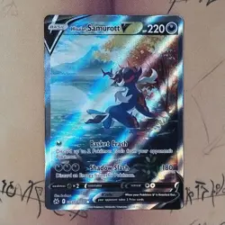 Hisuian Samurott V GG51/GG70 Crown Zenith Galarian Gallery Holo NM Pokemon Card - Image 1
