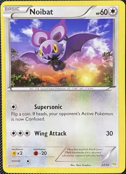 Noibat (#23) 12/30 XY Trainer Kit: Sylveon & Noivern Regular - Pokemon Card - Image 1