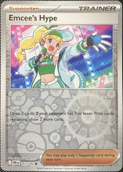 Emcee's Hype 163/182 Sv10: Destined Rivals Reverse Holo - Pokemon Card - Image 1