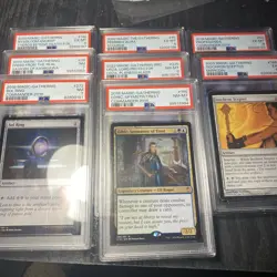 Lot Of 8 PSA Slabs Of Magic The Gathering Cards. Various Years Locker Find C Pic - Image 1