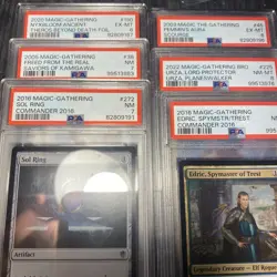 Lot Of 8 PSA Slabs Of Magic The Gathering Cards. Various Years Locker Find C Pic - Image 2