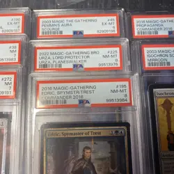 Lot Of 8 PSA Slabs Of Magic The Gathering Cards. Various Years Locker Find C Pic - Image 3