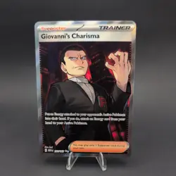 Pokemon Card Giovannis Charisma 197/165 Secret Rare Scarlet Violet Pokemon 151 - Image 1