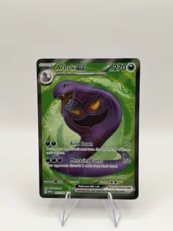 Pokemon TCG Arbok ex 185/165 Scarlet & Violet 151 Full Art Ultra Rare Holo Card - Image 1