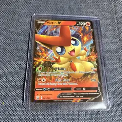 Victini v 021/163SWSH05: Battle Styles Holo Pokemon Card TCG - Image 1