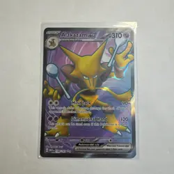 Alakazam ex 188/165 Holo Ultra Rare Full Art Pokemon Card SV 151 PTCG NM - Image 1