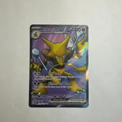 Alakazam ex 188/165 Holo Ultra Rare Full Art Pokemon Card SV 151 PTCG NM - Image 2