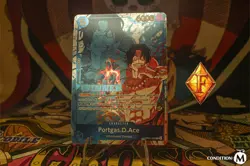 One Piece TCG Portgas D Ace OP07- 053 Tournament Pack 8 Winner Card NM - Image 1