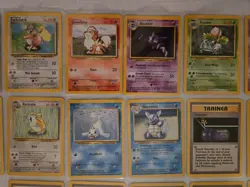 NM/LP Pokemon TCG Base Set Unlimited Complete Uncommon & Common 70 Card Set - Image 3