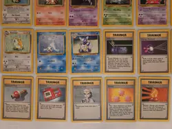 NM/LP Pokemon TCG Base Set Unlimited Complete Uncommon & Common 70 Card Set - Image 5