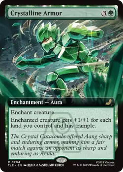 x1 Crystalline Armor - Extended Art R MTG Avatar: The Last Airbender: Eternal M/ - Image 1