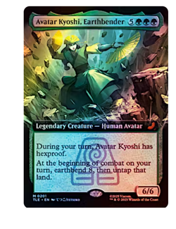 Avatar Kyoshi, Earthbender - Foil - Extended Art Avatar MTG - Image 1