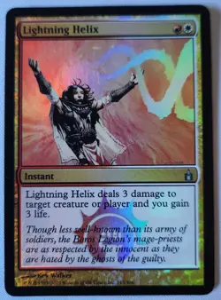 MTG Magic [x1] Lightning Helix [x1] FOIL Ravnica: City of Guilds LP/M - Image 1