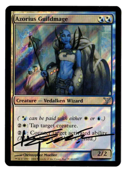 Azorius Guildmage Release Event Promo Foil signed by artist Christopher Moeller! - Image 1