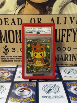 PSA 9 Pokemon Poncho-Wearing Pikachu Charizard Y JPN FA Promo 208/XY-P - Image 1