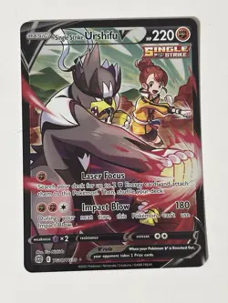 Pokemon Single Strike Urshifu V TG18 Brilliant Stars Ultra Rare Holo NM - Image 1