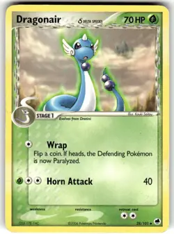 Pokemon Dragonair 28/101 Uncommon Delta Species EX Dragon Frontiers - Image 1