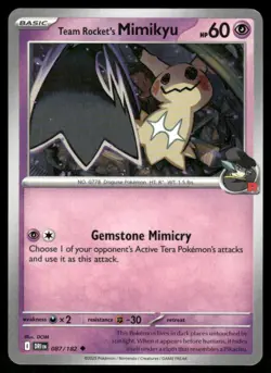 2025 Scarlet & Violet Series - Destined Rivals Team Rocket's Mimikyu Uncommon - Image 1