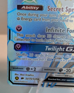 Pokemon TCG Gardevoir GX SV75/SV94 Hidden Fates: Shiny Vault Full Art Holo NM - Image 5