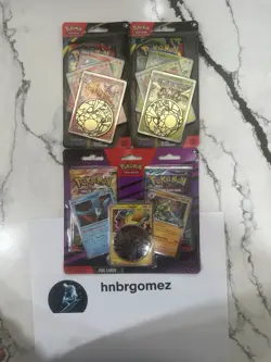 x2 Phantasmal Flames Checklane blister AND x1 Pokemon 2 Pack Blister New Sealed - Image 1