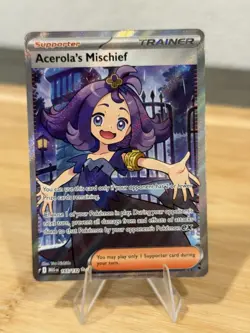 Pokemon Acerola's Mischief (165/189) Mega Evolution LP HOLO - Image 1
